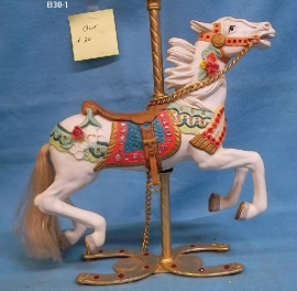 White Carousel Horse