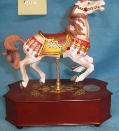 White Carousel Horse