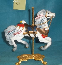 White Carousel Horse