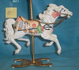 White Carousel Horse