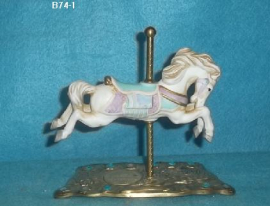 White Carousel Horse