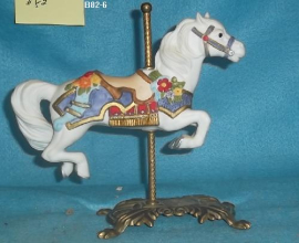 White Carousel Horse
