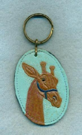 Painted Giraffe Key Chain