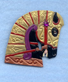 Looff Armored Horse Head