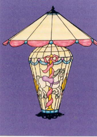 Tiffiny Style carousel lamp