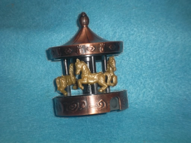 Gold tone pencil shaarpener