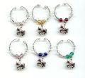 Wine charms-silver horse