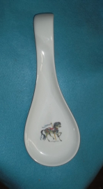 Spoon rest  large  Blue horse