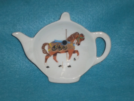 Spoon rest  small/ tea bag holder  Brown horse